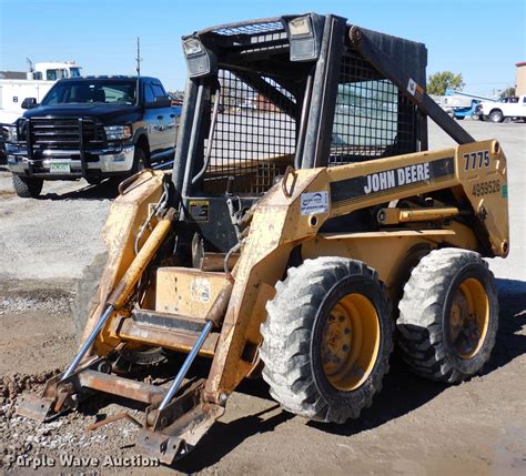 used jd 7775 skid steer attachments|john deere 7775 loader problems.